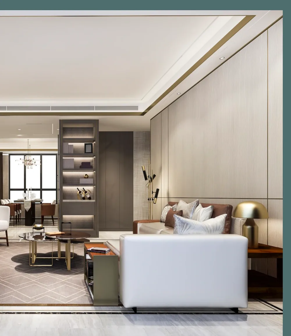Elegant Living & Dining Spaces